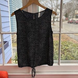 Navy camisole with white dots